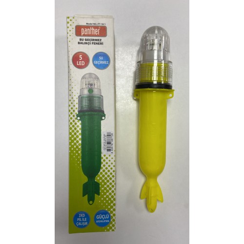 PANTHER SU GEÇİRMEZ BALIKÇI FENERİ 5 LED 