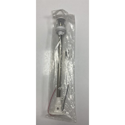 IŞIKLI BAYRAK DİREĞİ BOY:48 CM 12 V KROM BEYAZ LED                           