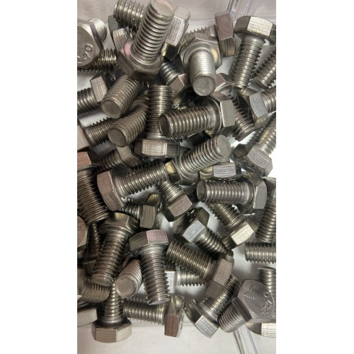 5 ADET METRİK 8X16 6 KÖŞE PASLANMAZ CİVATA 304 KALİTE