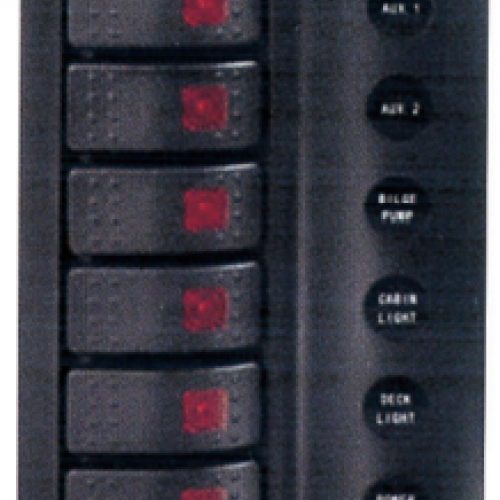  6’li Switch Panel Dikey
