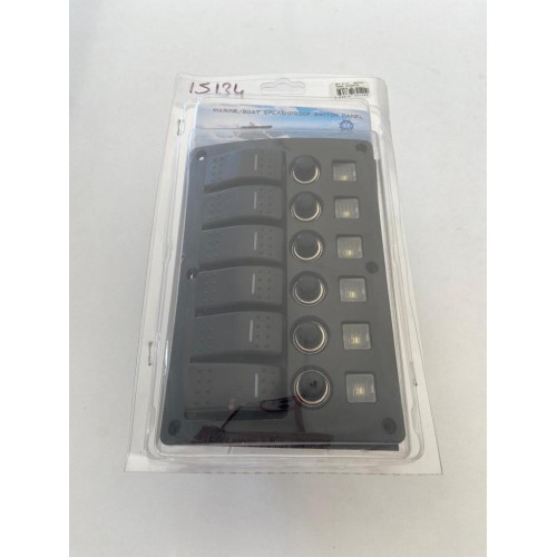 BFY 6'LI   SWITCH PANEL OTOMATİK SİGORTA VE IŞIKLI 