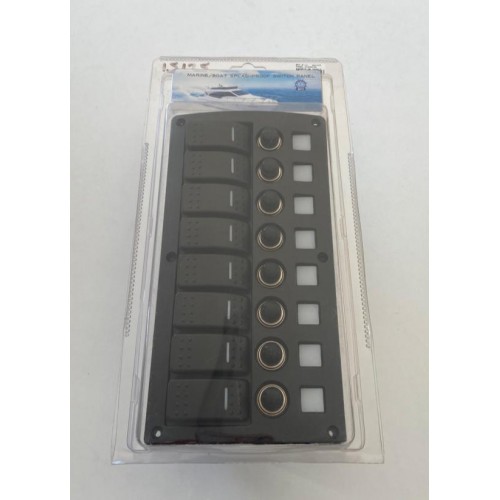 BFY 8'Lİ   SWITCH PANEL OTOMATİK SİGORTA VE IŞIKLI  