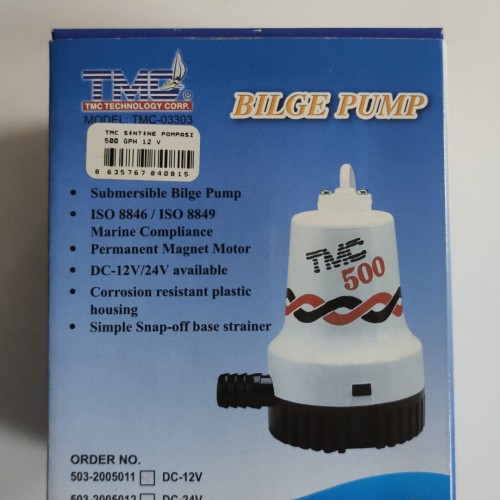 TMC SİNTİNE POMPASI   500 GPH 12 V