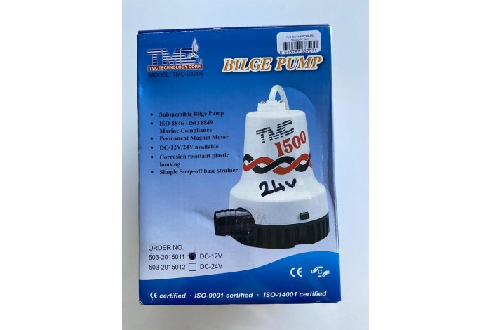 TMC  SİNTİNE POMPASI 1500 GPH 24 V