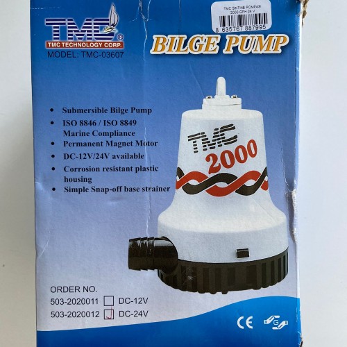 TMC  SİNTİNE POMPASI 2000 GPH 24 V