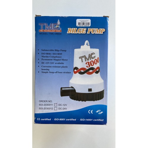 TMC SİNTİNE POMPASI 3000 GPH 12 V