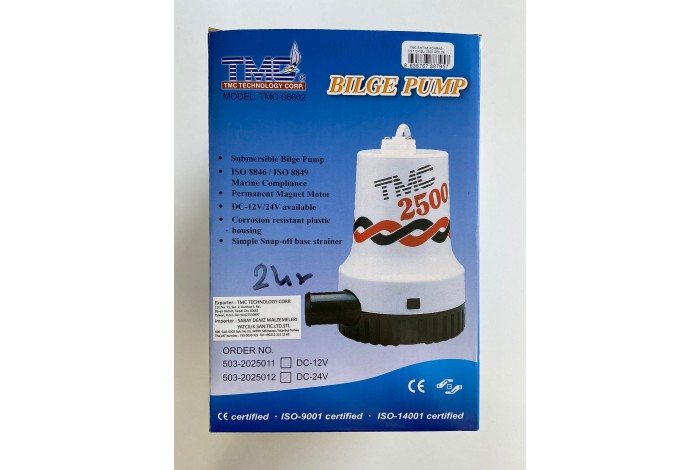 TMC  SİNTİNE POMPASI 2500 GPH 24 V